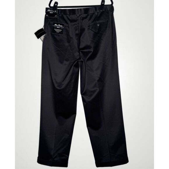 New Alan Flusser Golf Pleated Wrinkle Resistant Twill Pant Men's Size 38 x 32 - Picture 2 of 12